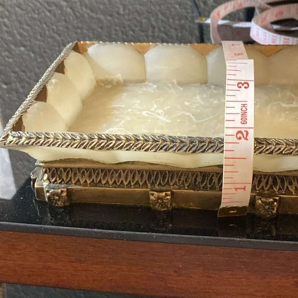 Vintage Elegant Gold and Cream Decorative Tray